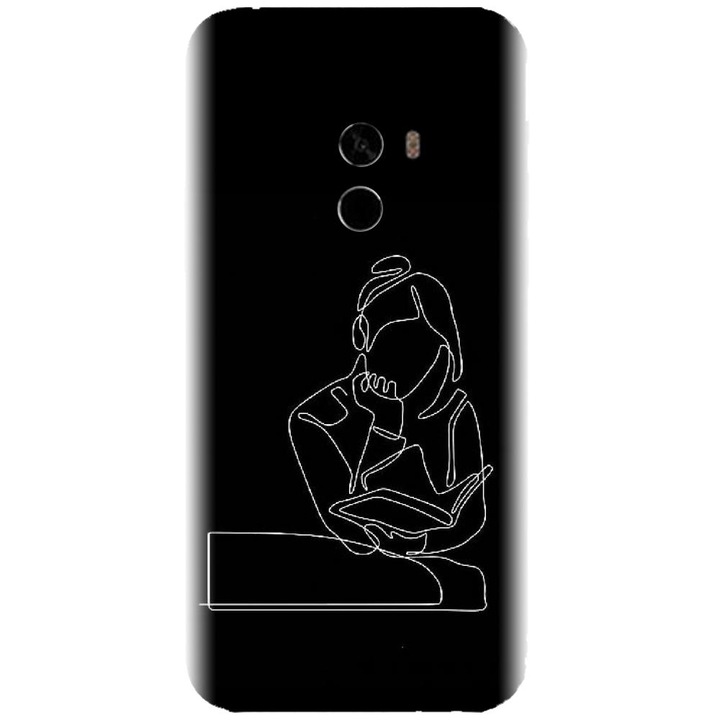 Силиконов капак, съвместим с модела Xiaomi Mi Mix 2 - Line Art The Smart One