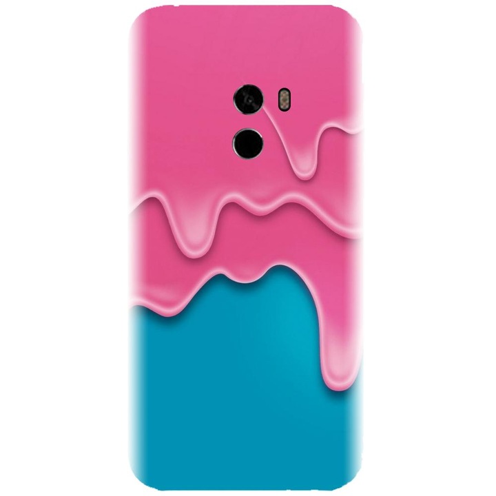 Силиконов калъф, съвместим с модел Xiaomi Mi Mix 2 - Pink Liquid Dripping