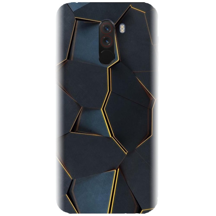 Силиконов калъф, съвместим с модел Xiaomi PocoPhone F1 - Abstract Draw