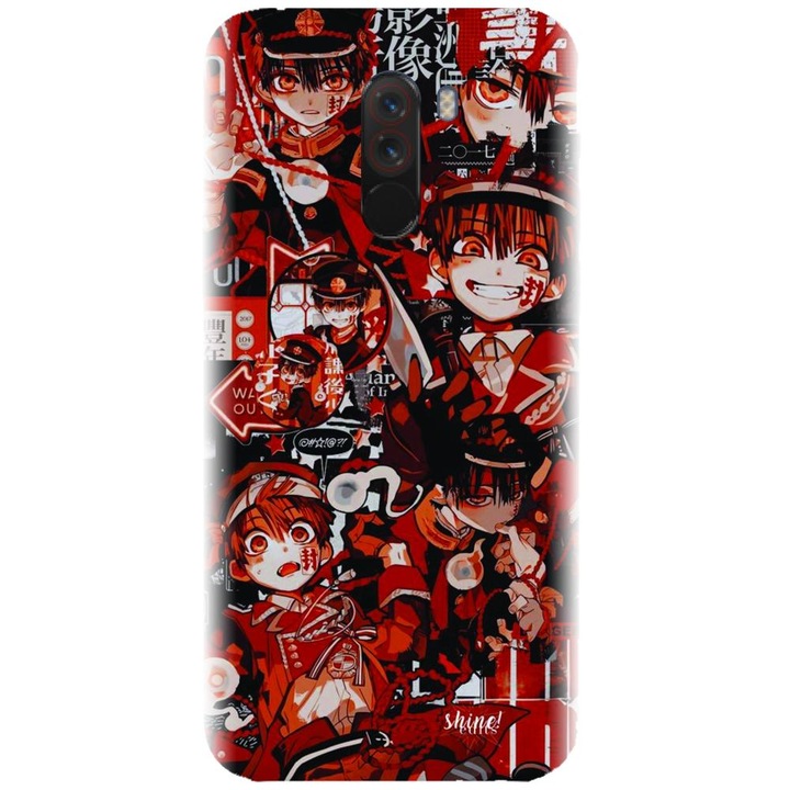 Силиконов капак, съвместим с Xiaomi PocoPhone F1 - модел Anime Red