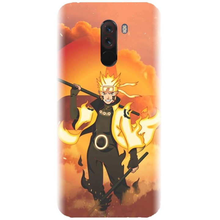 Силиконов калъф, съвместим с Xiaomi PocoPhone F1 - модел Наруто Узумаки