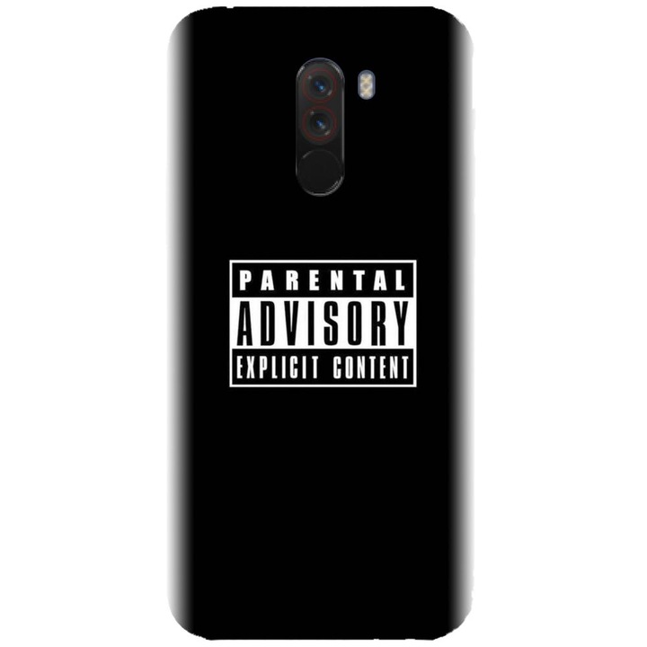 Силиконов калъф, съвместим с модел Xiaomi PocoPhone F1 - Parental Advisory