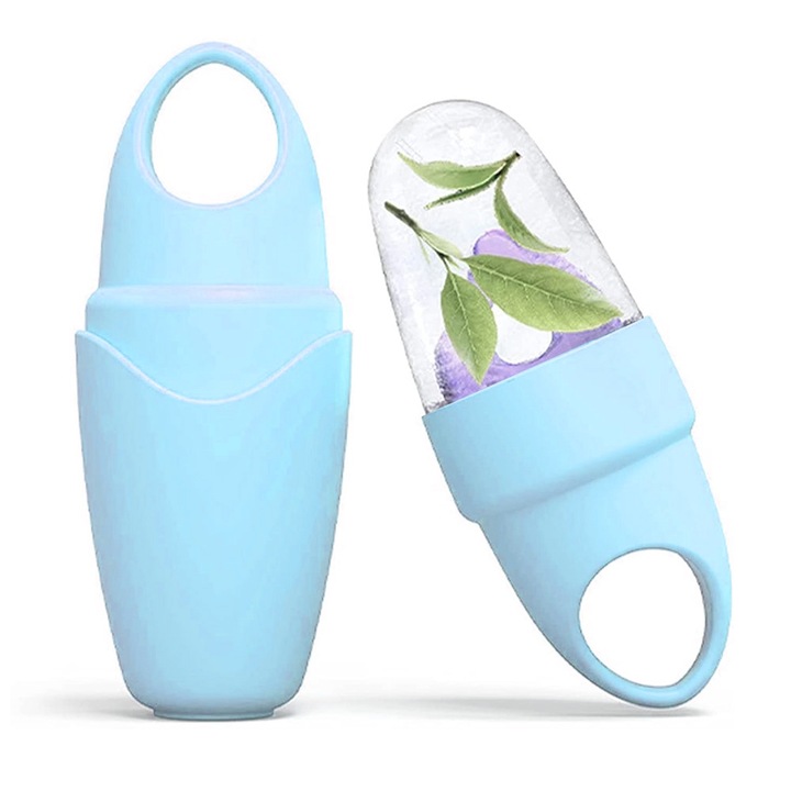 Suport cosmetic pentru gheata, Silicon, 110x45mm, Albastru