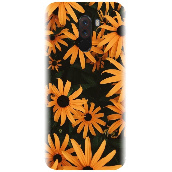 Силиконов капак, съвместим с модел Xiaomi PocoPhone F1 - Yellow Flowers