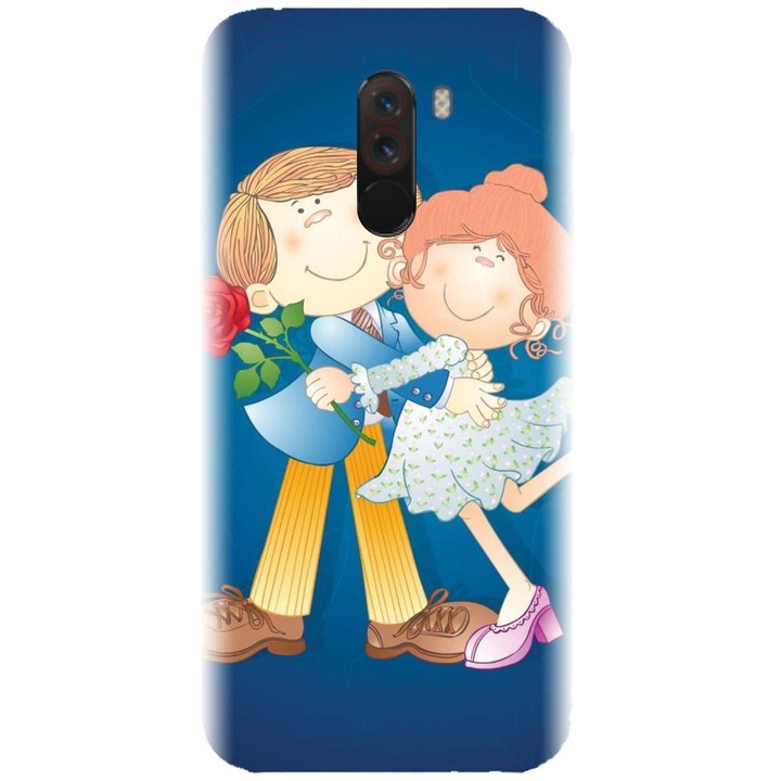 Силиконов калъф, съвместим с Xiaomi PocoPhone F1 - Модел Couple in love