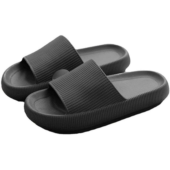 Дамски чехли, EVA пяна, черни, 40-41 EU