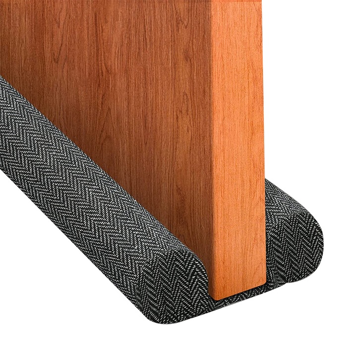 Banda Etansare Usa, Panza, 80-93 cm, Negru / Alb