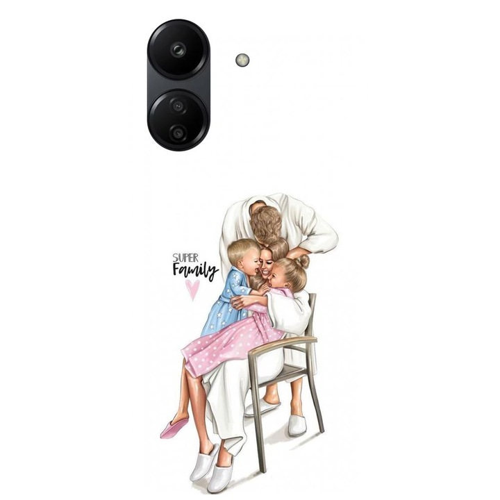 Силиконов кейс съвместим с Xiaomi Redmi 13c 4g - Супер семеен модел