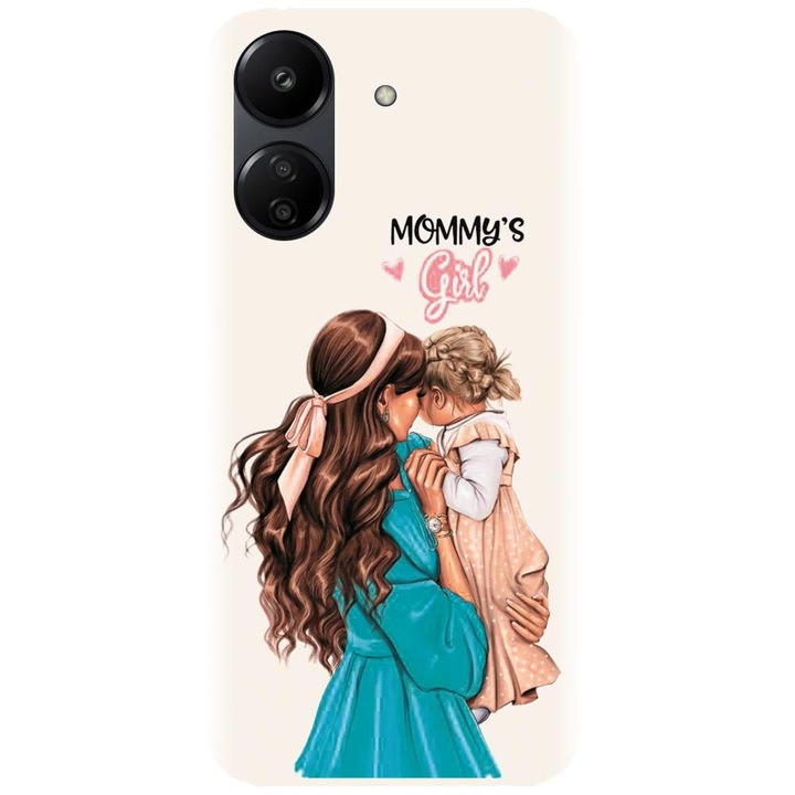 Силиконов кейс съвместим с Xiaomi Redmi 13c 4g - Супер модел майка и дъщеря