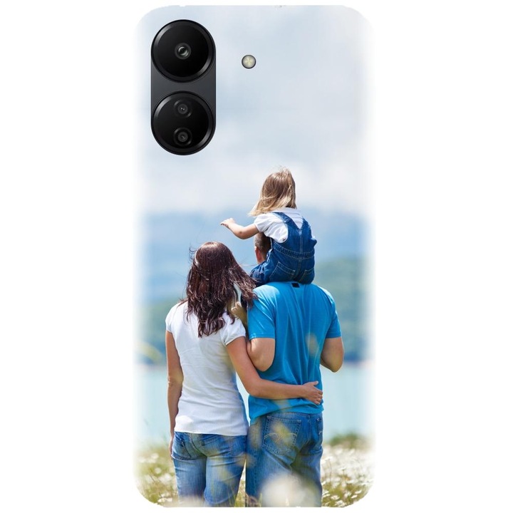 Силиконов капак, съвместим с Xiaomi Redmi 13c 4g - модел Персонализиран с ваше изображение