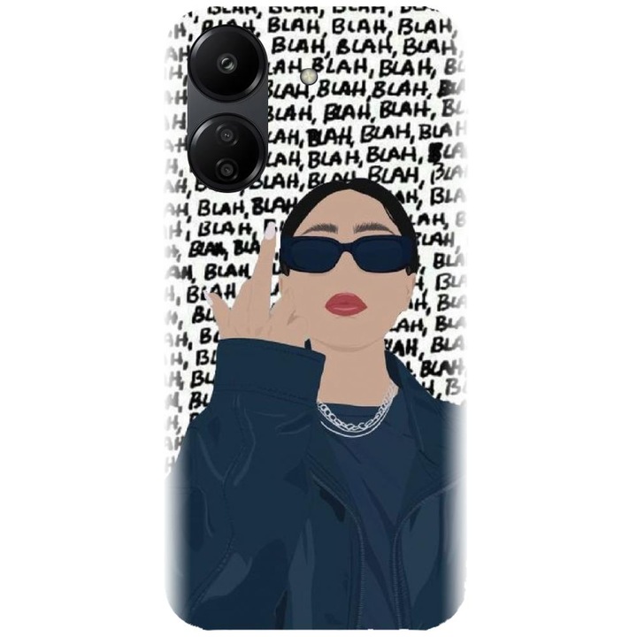 Силиконов капак, съвместим с Xiaomi Redmi 13c 4g - модел Girl Power