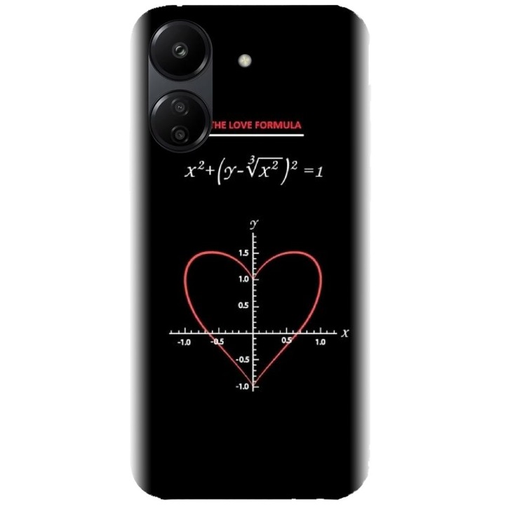 Калъф, съвместим с Xiaomi Redmi 13c 4g - модел The Love Formula, Силикон