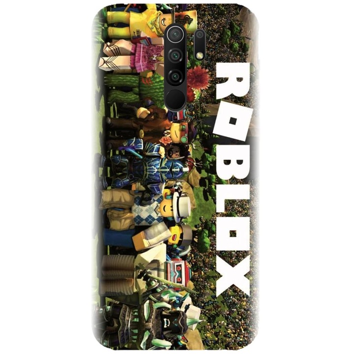 Силиконов калъф, съвместим с Xiaomi Redmi 9 - модел Roblox
