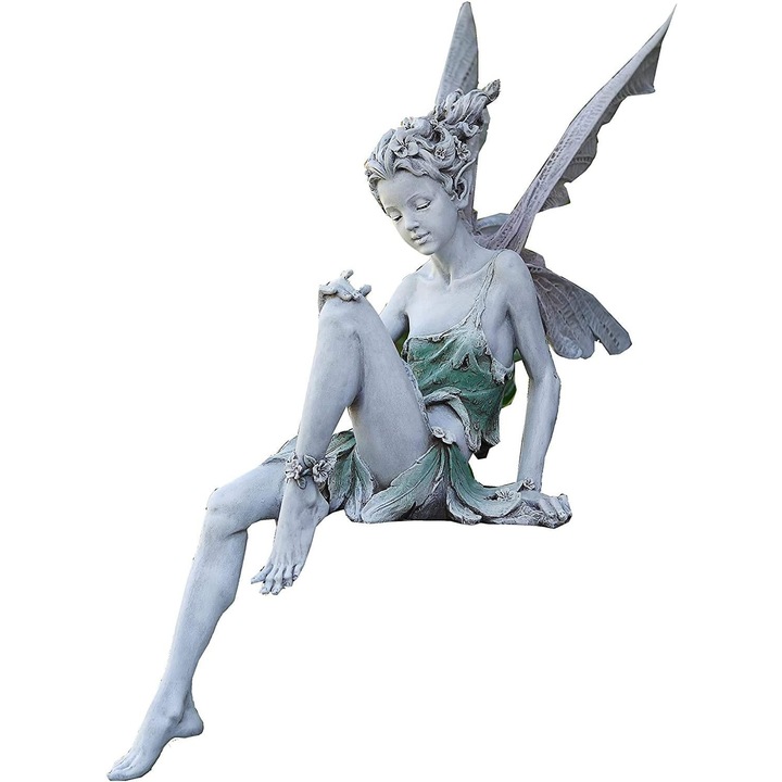 Statueta Gradina, Magic Fairy, Alb, 22x9x12 cm