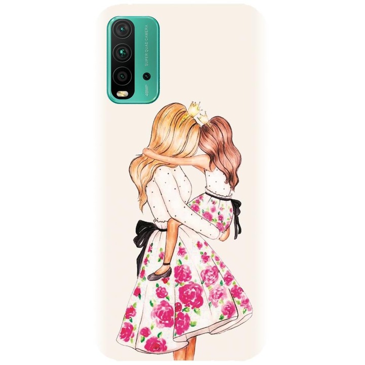 Силиконов кейс съвместим с Xiaomi Redmi 9t - Майка и дъщеря модел 2