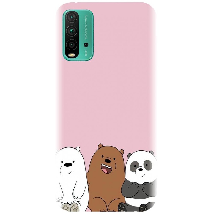 Силиконов калъф, съвместим с Xiaomi Redmi 9t - модел Cei 3 panda