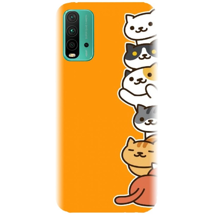 Силиконов калъф, съвместим с Xiaomi Redmi 9t - модел Cat Tower