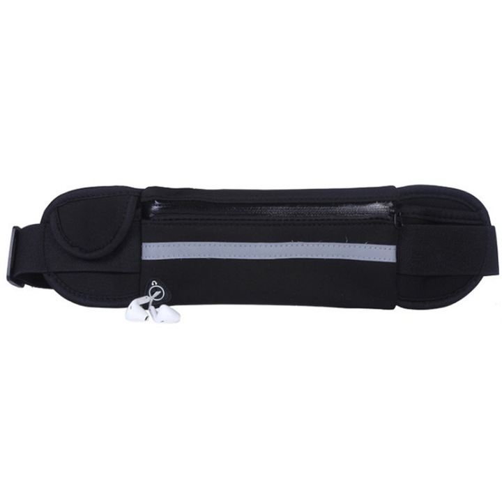 Sporttáska, neoprén, vízálló, állítható, fekete, 700x390x100mm