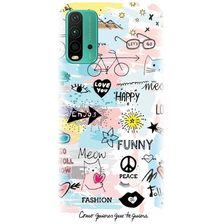 Силиконов калъф, съвместим с Xiaomi Redmi 9t - модел Enjoy