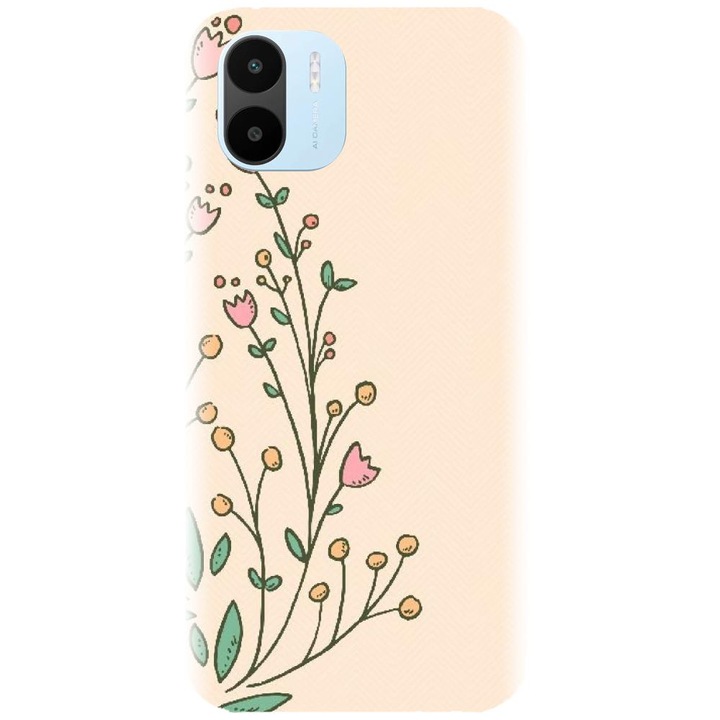 Силиконов кейс, съвместим с Xiaomi Redmi A1 - модел Small Flowers