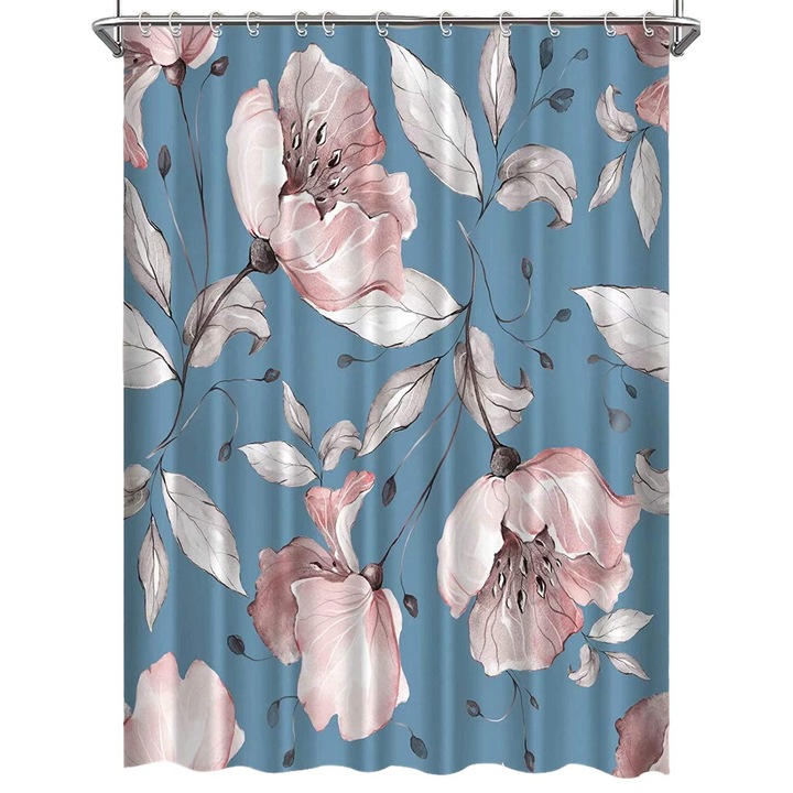 Perdeau de dus, Multicolor, 150 x 180 cm