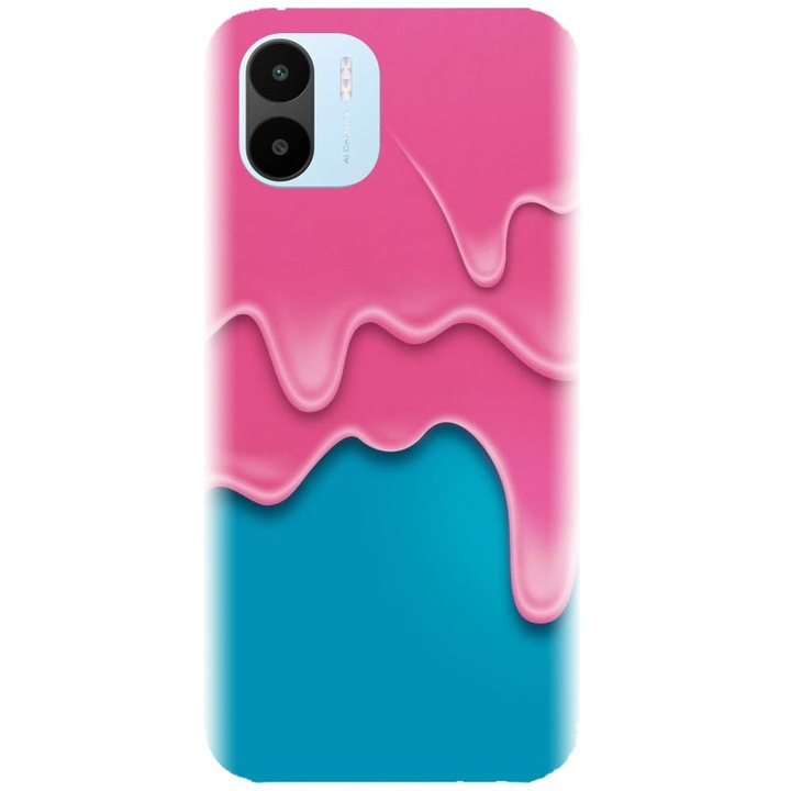 Силиконов капак, съвместим с модел Xiaomi Redmi A1 - Pink Liquid Dripping