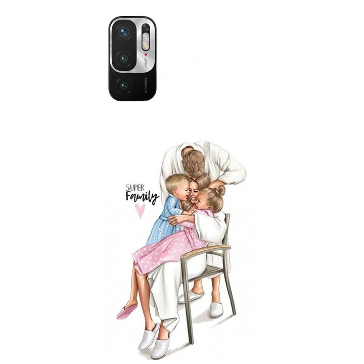 Силиконов кейс съвместим с Xiaomi Redmi Note 10 4g - Супер семеен модел