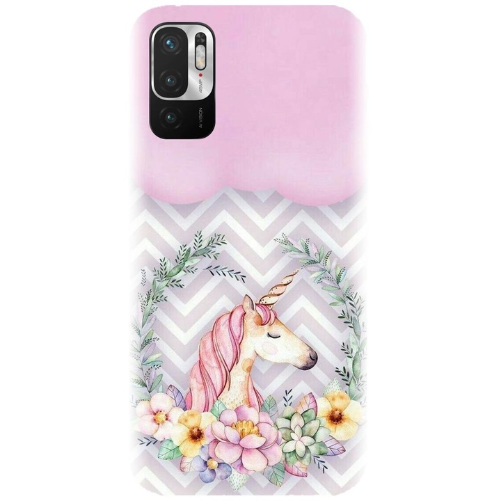 Силиконов капак, съвместим с Xiaomi Redmi Note 10 4g - модел Aesthetic Unicorn