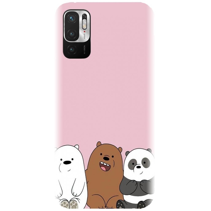 Силиконов кейс съвместим с Xiaomi Redmi Note 10 4g - модел 3 панди