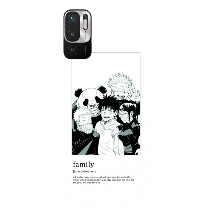 Силиконов кейс съвместим с Xiaomi Redmi Note 10 4g - модел Anime Jujutsu Kaisen