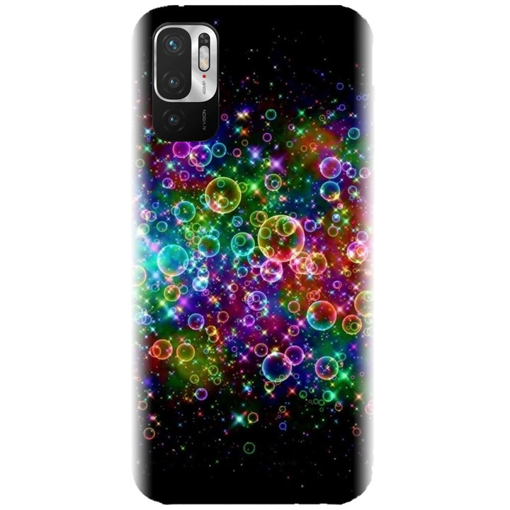 Калъф за Xiaomi Redmi Note 10 4g - модел Rainbow Colored Soap Bubbles, Силикон
