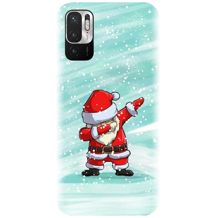 Силиконов калъф, съвместим с Xiaomi Redmi Note 10 4g - модел Santa Dance