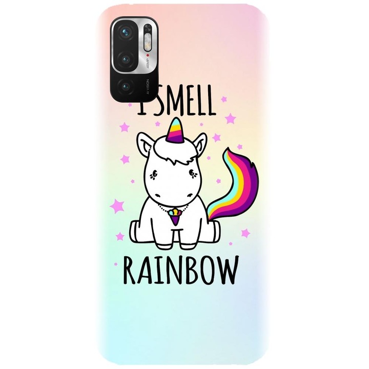 Силиконов кейс съвместим с Xiaomi Redmi Note 10 4g - I smell rainbow модел