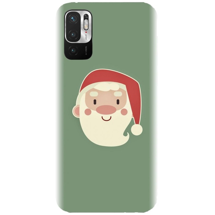Силиконов капак, съвместим с Xiaomi Redmi Note 10 4g - Сладък модел Дядо Коледа