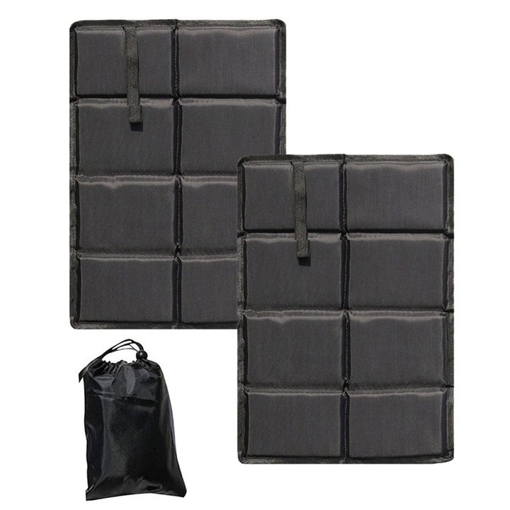 Set 2 perne, Impermeabile, Negru, 35x45cm