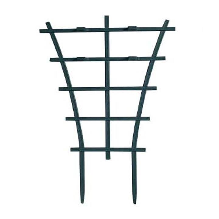 Set 4 Suporturi pentru Plante, Plastic, Verde, 15x25x5.5cm