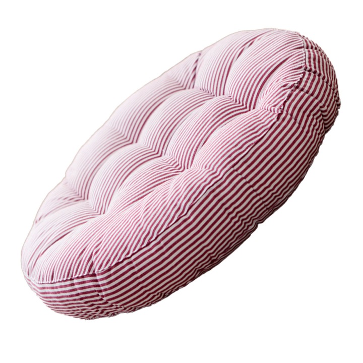 Kerek párna, univerzális, víz és UV álló, rózsaszín, O47cm