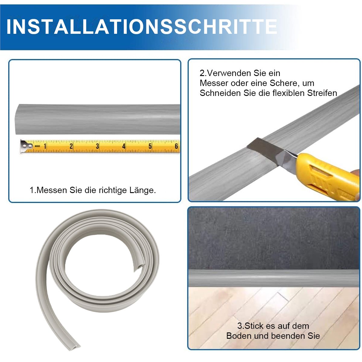 Set de Trecere Podea, PVC, bej, 5cmx2m - eMAG.ro