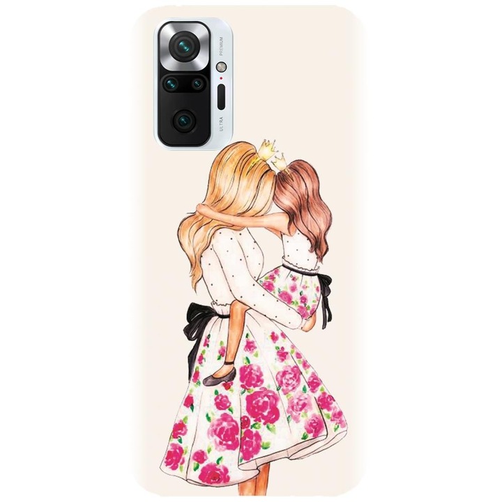 Силиконов кейс съвместим с Xiaomi Redmi Note 10 Pro - Майка и дъщеря модел 2