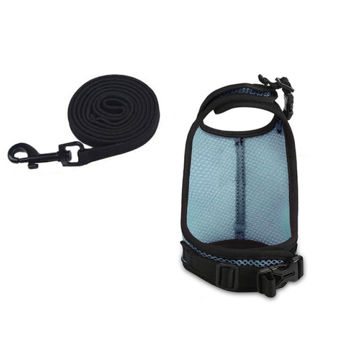 Ham animale mici, Poliester, Negru/Verde, S