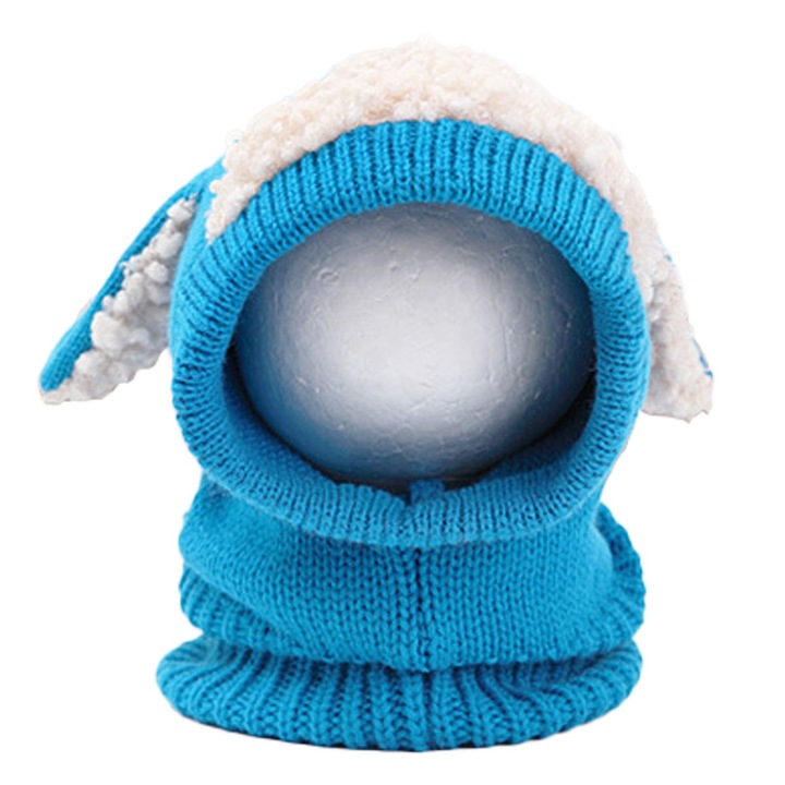 Kalap és sál készlet gyerekeknek, akril, poliészter, többszínű, 1-3 éves korig