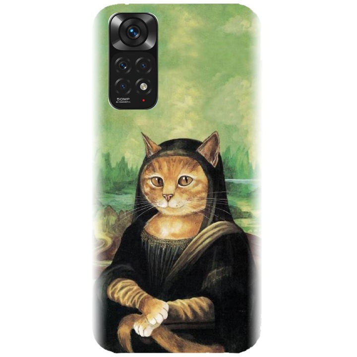 Силиконов калъф, съвместим с Xiaomi Redmi Note 11s 4g - модел Meowna Lisa