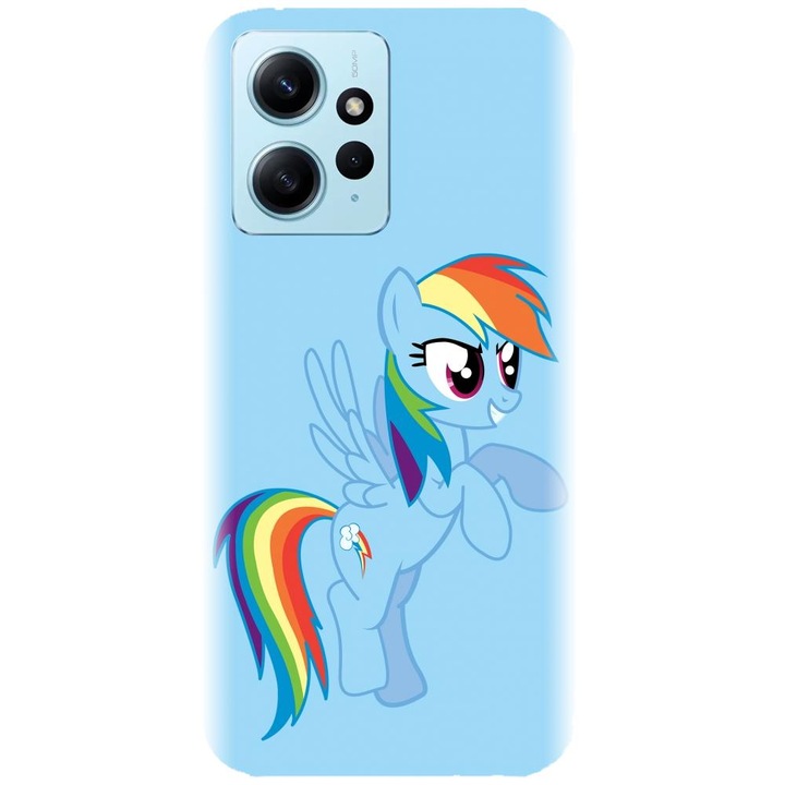 Силиконов кейс съвместим с Xiaomi Redmi Note 12 4g - модел Rainbow dash