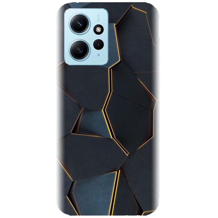 Husa din silicon compatibila cu Xiaomi Redmi Note 12 4g - model Abstract Draw