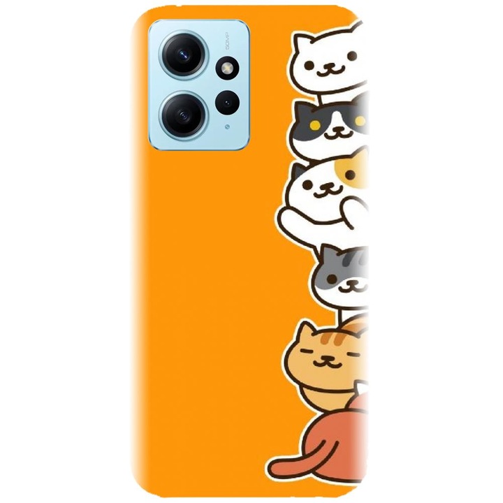 Силиконов капак, съвместим с Xiaomi Redmi Note 12 4g - модел Cat Tower