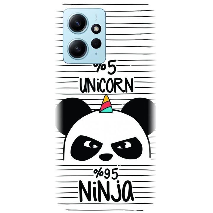 Силиконов калъф, съвместим с Xiaomi Redmi Note 12 4g - модел Unicorn Ninja