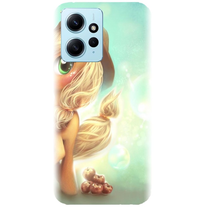 Силиконов кейс съвместим с Xiaomi Redmi Note 12 4g - Сладко пони модел AppleJack
