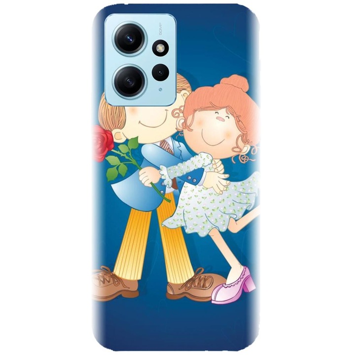 Силиконов кейс съвместим с Xiaomi Redmi Note 12 4g - Модел влюбена двойка