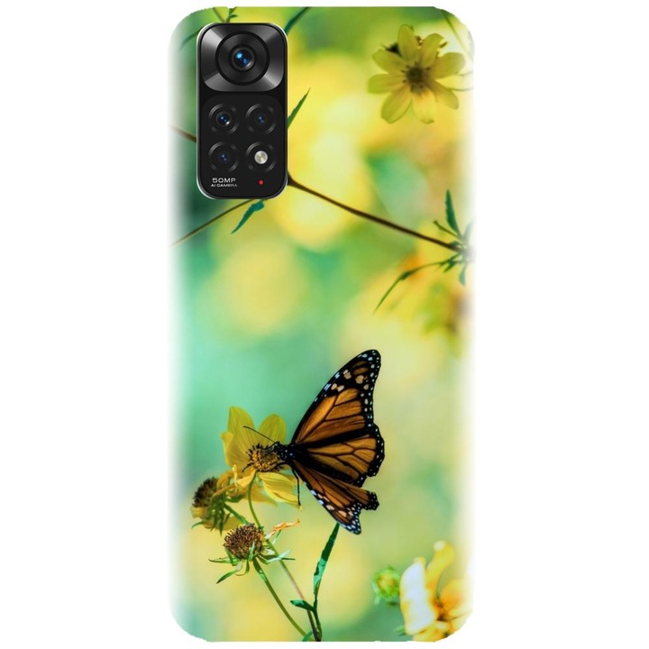 Силиконов кейс съвместим с Xiaomi Redmi Note 11s 4g - модел Butterfly 001