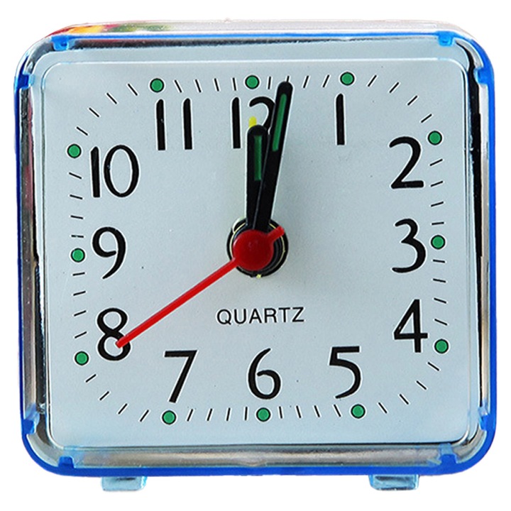 Ceas desteptator retro pentru copii, analogic, silentios, fara ticait